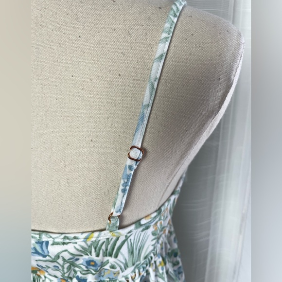 Hill House The Peri Sleep Tank Organic Cotton in Sherwood Forest Multi Small - Picture 7 of 12